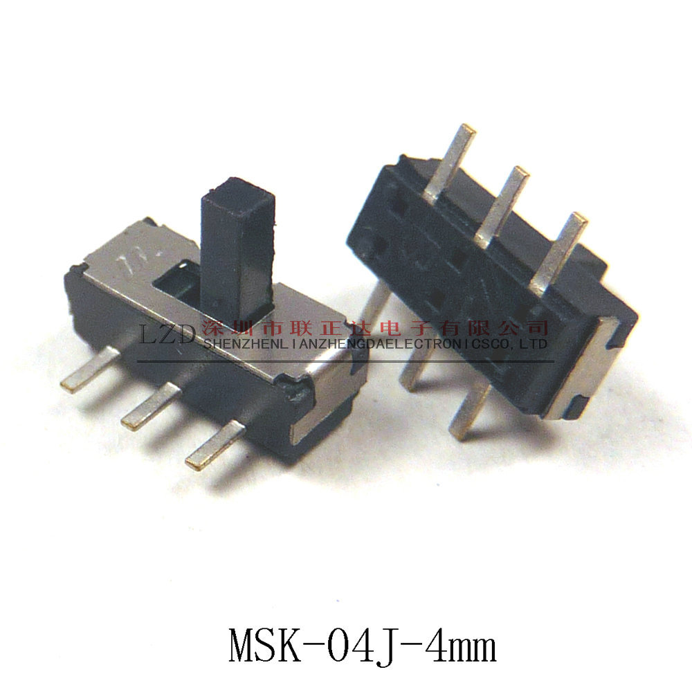 供应六脚拔动开关4mm柄高MSK-04J