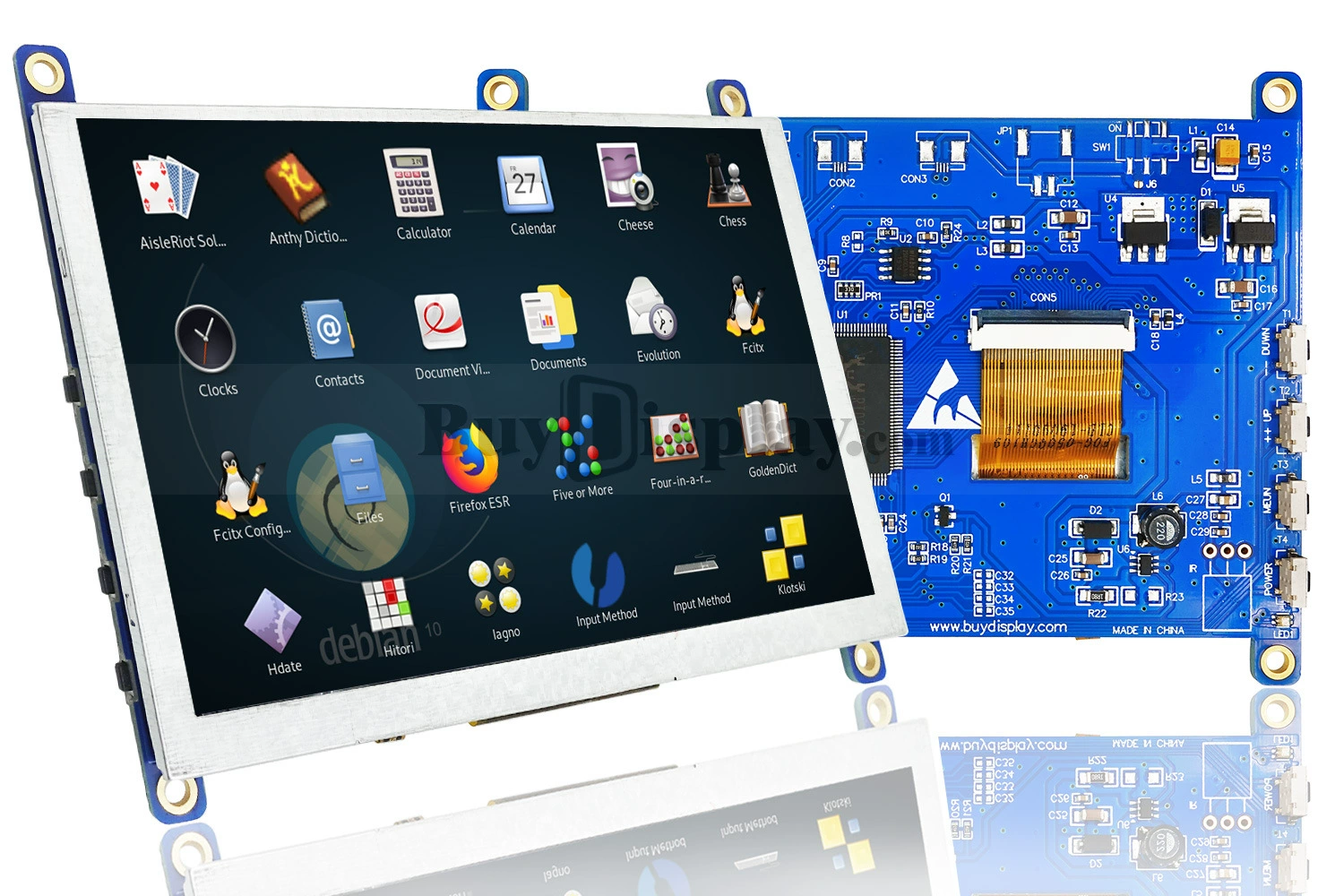 5-дюймовый TFT LCD цветной дисплей 800x480 с платой управления HDMI/опциональный сенсорный экран