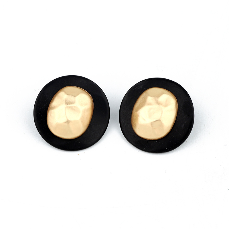 Jewelry New Round Earrings Retro Simple Resin Earrings display picture 2