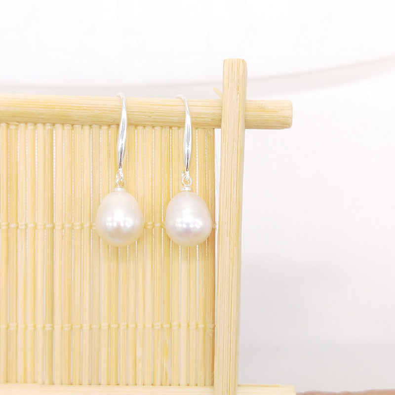 1 Pair Retro Water Droplets Freshwater Pearl Drop Earrings display picture 2