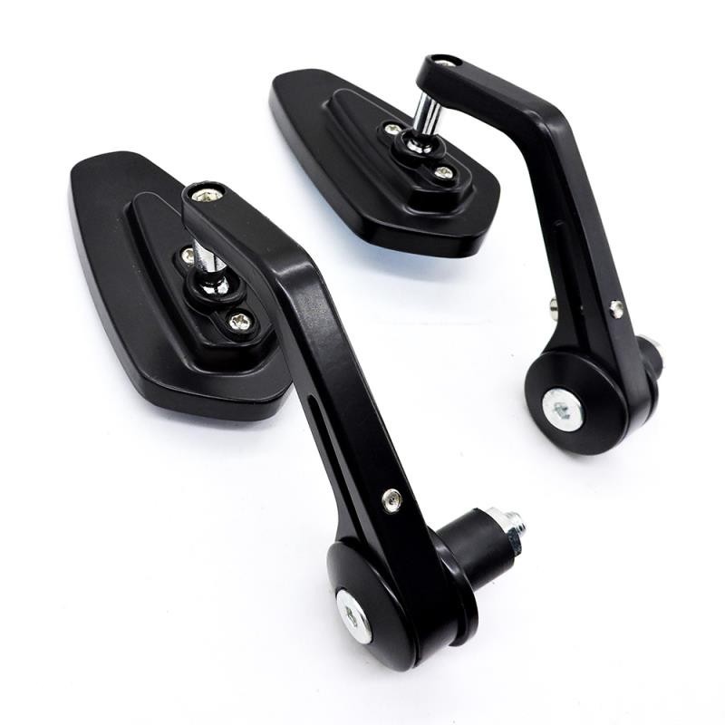 Motorcycle modified handlebar rearview mirror electric car reflector universal personalized reversing auxiliary mirror anti-vertigo blue mirror