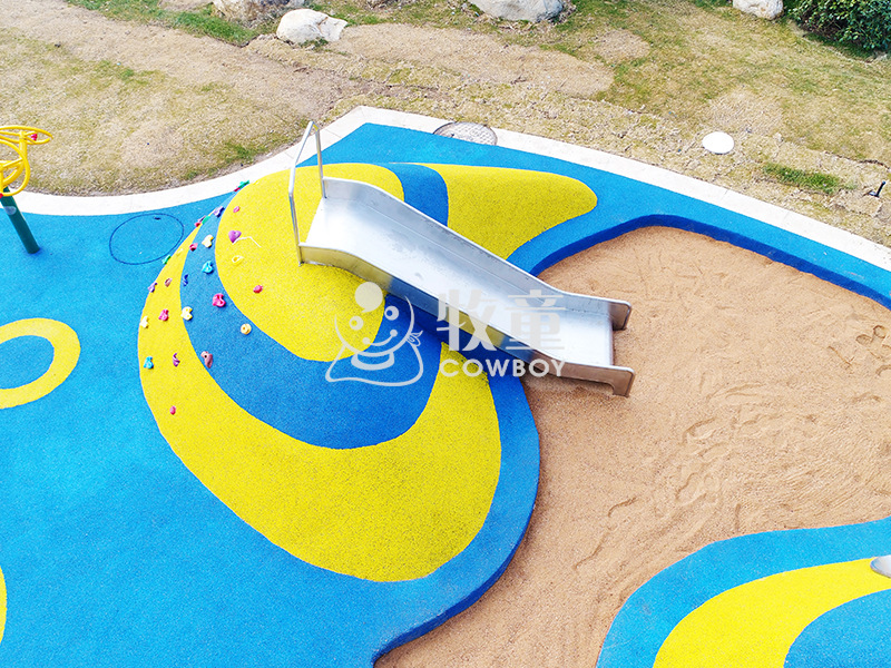 Entretenimiento para niños de acero inoxidable agujero de perforación escalada equipo de diapositivas jardín de infantes al aire libre para niños diapositiva micro terreno