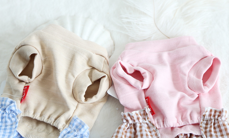 压纹蝴蝶结拼格裙