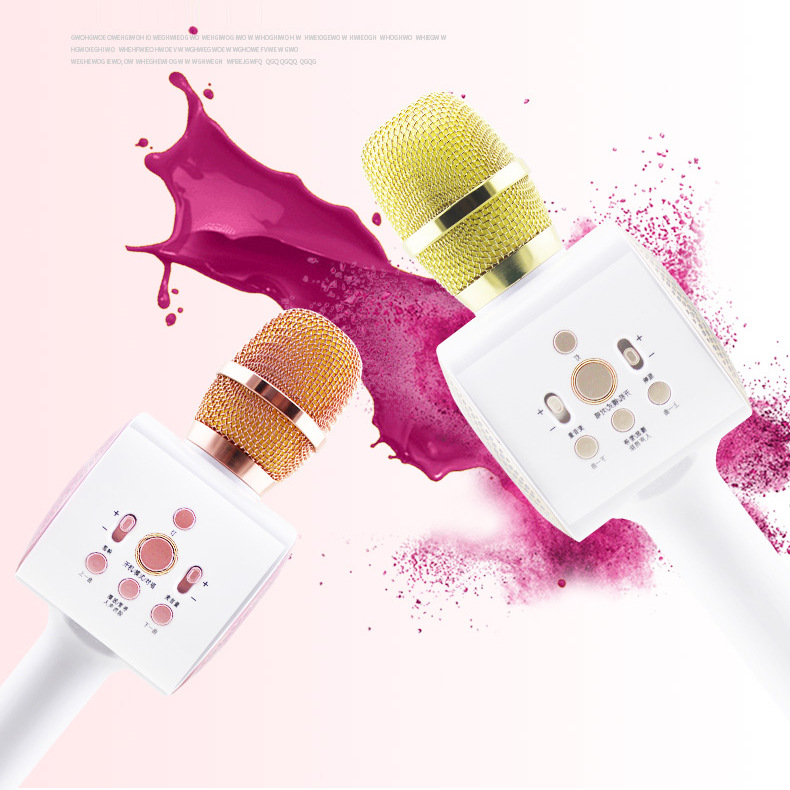 手机k歌宝麦克风无线蓝牙话筒掌上ktv电容麦克风多功能pc智能话筒|ru