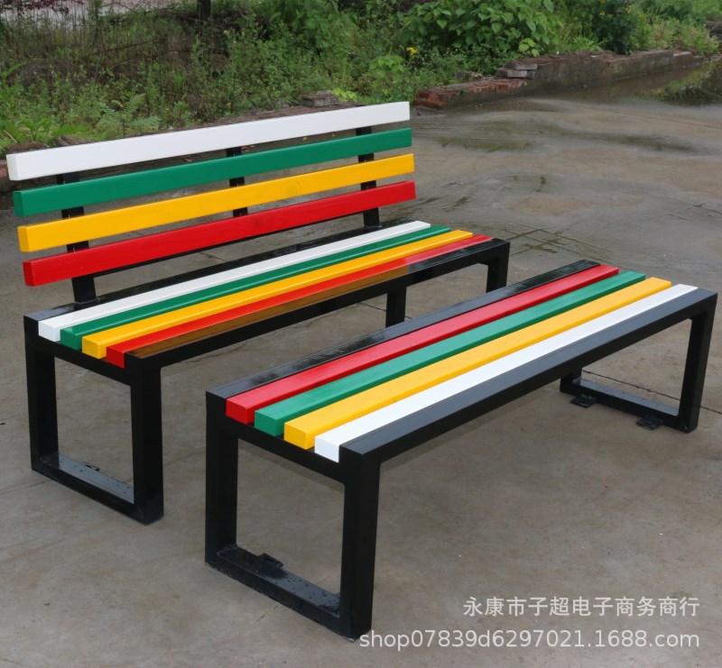Manufactor Direct selling outdoor leisure time Anticorrosive wood Bench outdoors colour outdoors Rest Park Benches