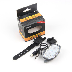 跨境專供戶外騎行LED高亮自行車燈自行車尾燈USB充電安全警示燈