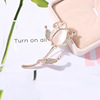 High-end metal universal brooch lapel pin, pin from pearl, accessory, Korean style, wholesale