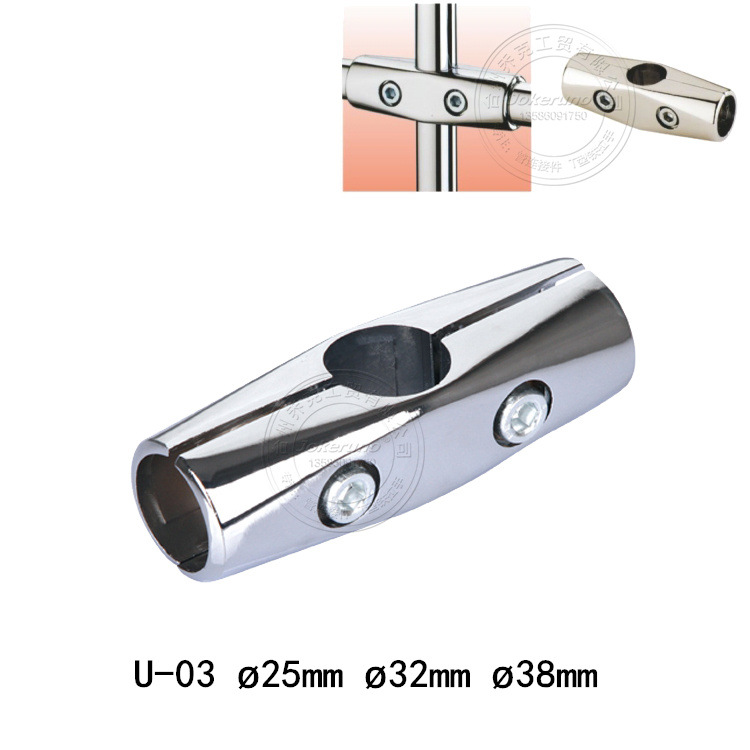 厂家直销一字三通货架展架配件管件铝合金连接件商用展示五金配件