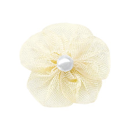 Yao Ming tejido hecho a mano cinta 2,2 cm arco pequeña flor regalo embalaje ropa interior accesorios cinta flor