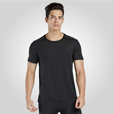 19新款夏季冰感速干衣男短袖户外速干t恤弹力透气大码跑步健身t恤