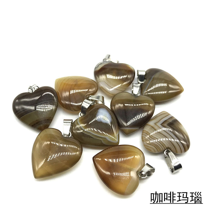 Agate Solid Color Satin Pendant display picture 21