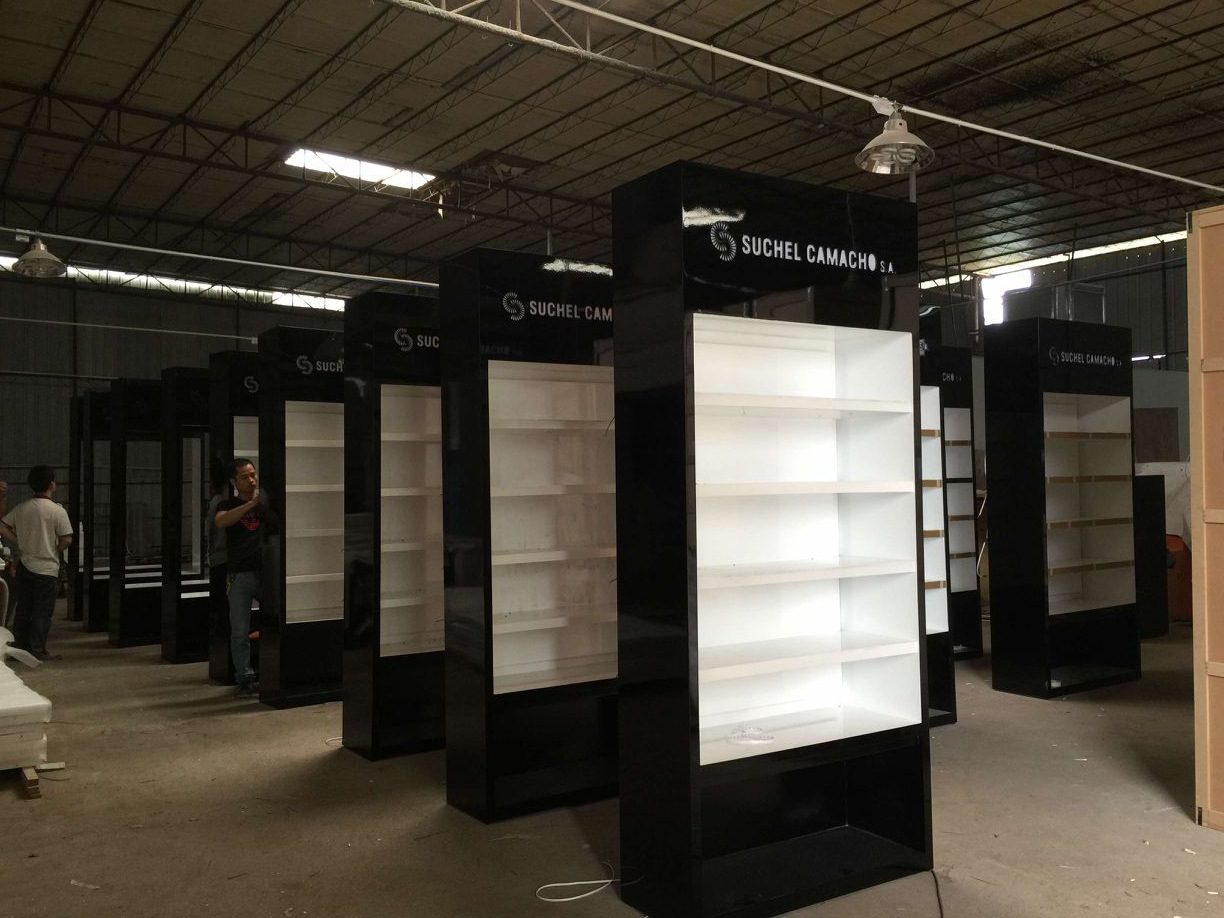 厂家直供化妆品展柜护肤品展示柜化妆品道具展示柜烤漆柜