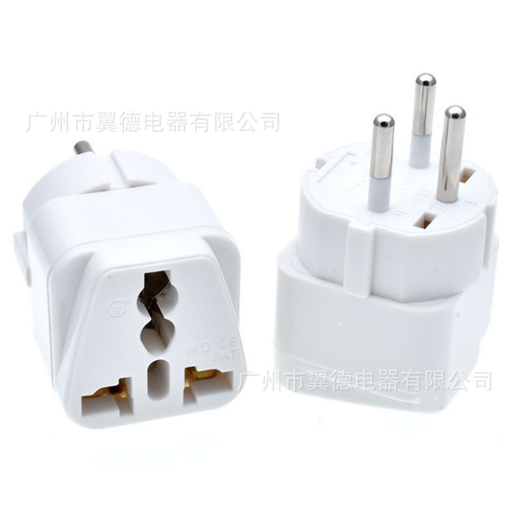 电器出口旅行以色列转换插头插座 马来西亚泰国欧洲转以色列插头