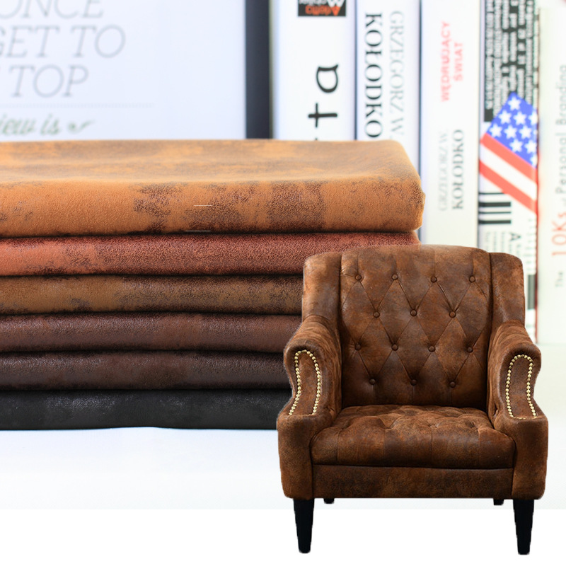 厂家直销 烫金麂皮绒布 仿皮高档麂皮绒沙发布料 麂皮绒面料