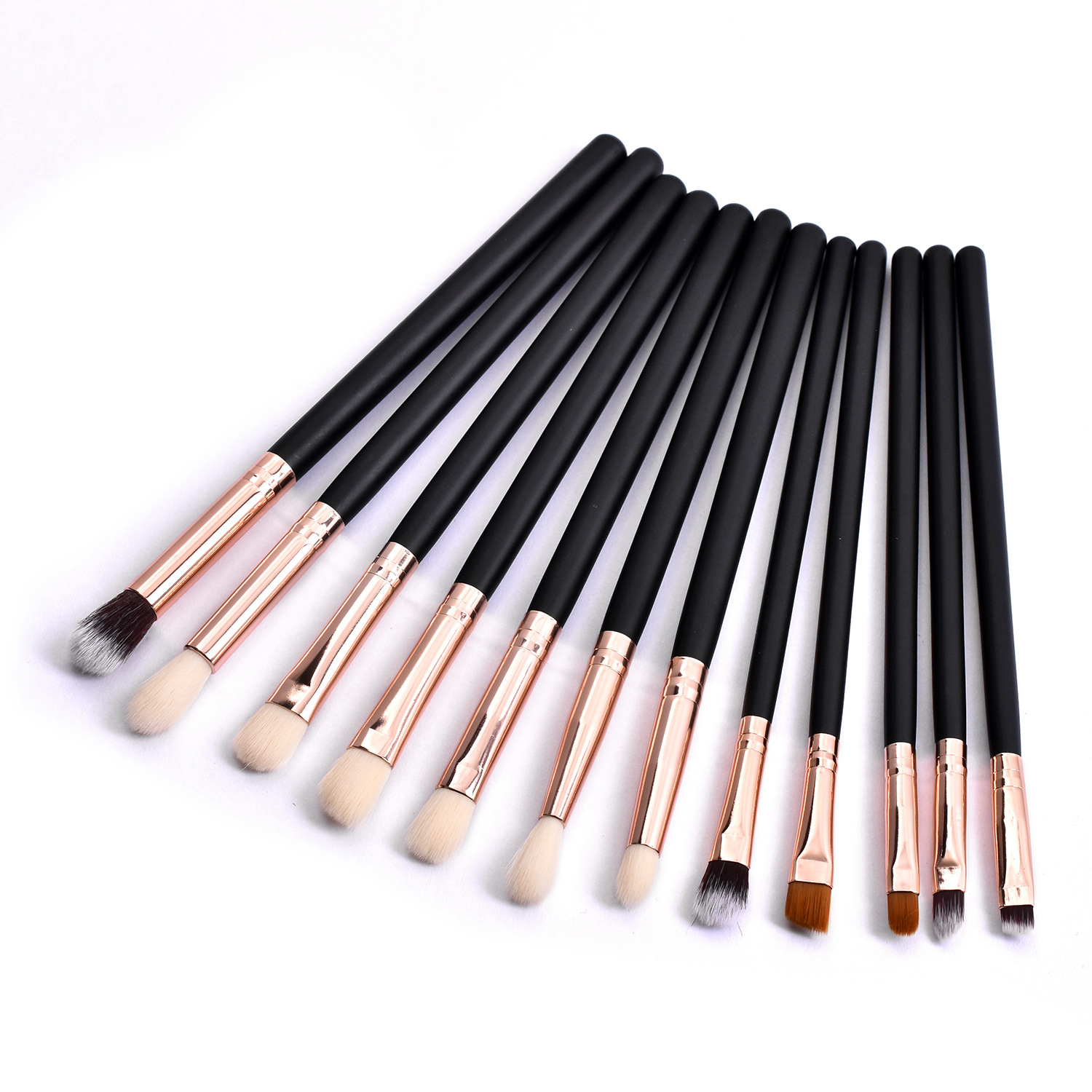 Black Rose Gold Makeup Brush Set 2