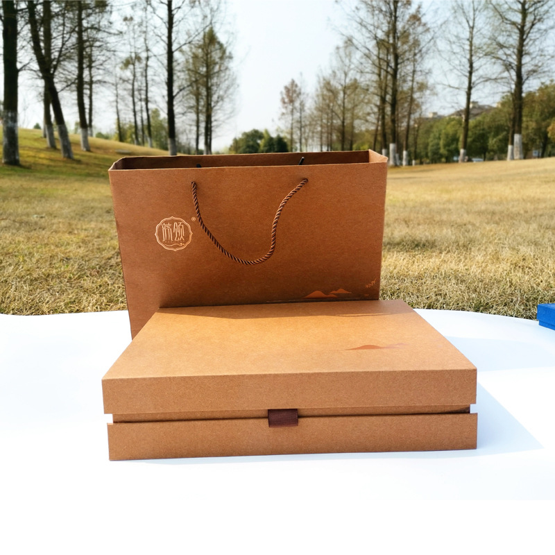 厂家制作纸盒茶叶包装盒加LOGO彩盒印刷盒子高档精包装盒手提工厂