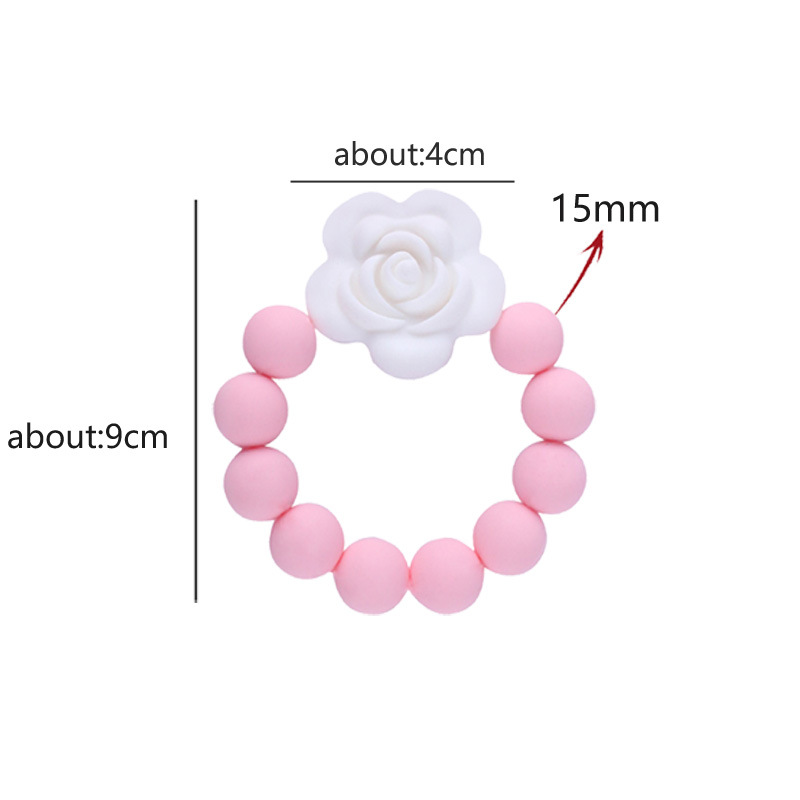Nueva silicona mordedor bebé juguetes molares de silicona suministros maternos y infantiles mordida pegamento mordedor juguetes Comercio exterior ventas directas