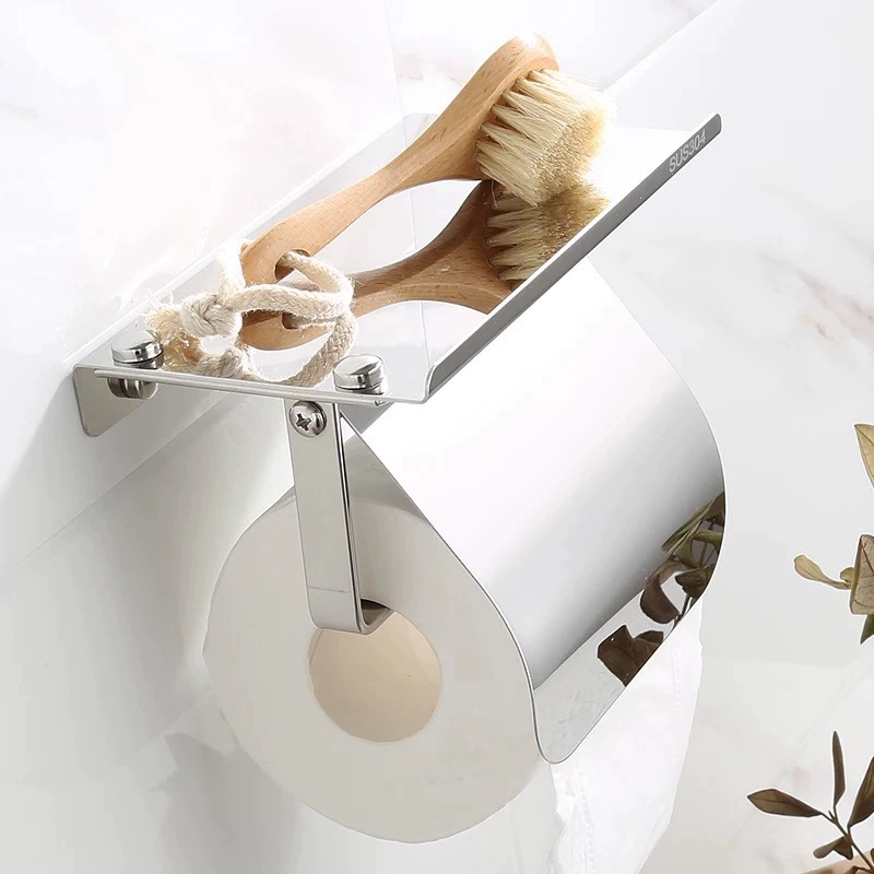 304 нержавеющая сталь отель Европейский держатель для салфеток Держатель рулона туалетной бумаги Держатель туалетной бумаги ленивая стойка для мобильного телефона инженерия
