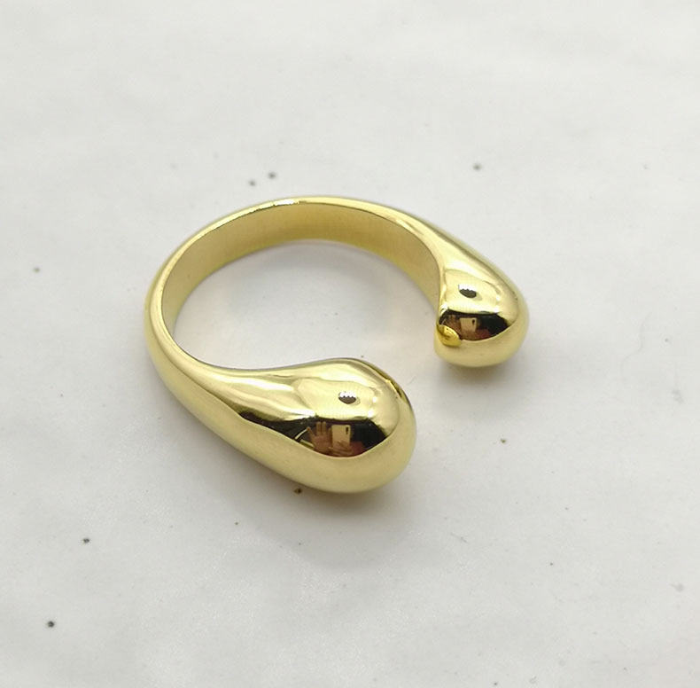 Fashion Geometric Brass Plating Open Ring display picture 6
