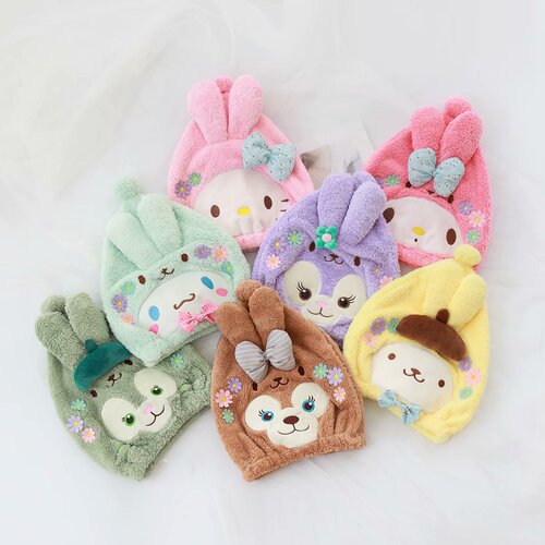 New Cartoon Meile water-absorbent quick-drying hair towel for adults and children dry hair nightcap and shower cap