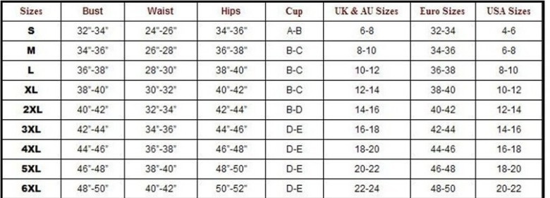 Bikini-baddräkt i ett stycke med gradienttryck i plusstorlekar_voghion.com
