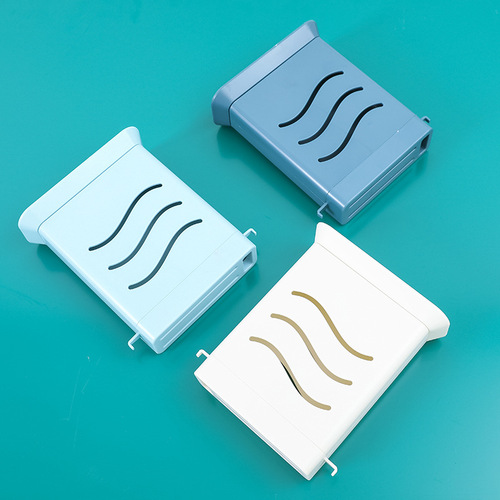 Creative new kitchen multi-functional three-hole invisible knife holder hollow drain kitchen utensil storage rack wholesale