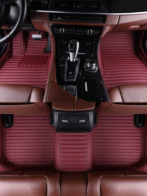 car full surround – Modelə uyğun ayaqaltı - wine-red-single-layer