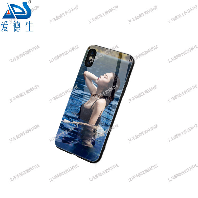 钢化玻璃手机壳uv平板打印机浮雕光油彩印数码印花机数码印刷机