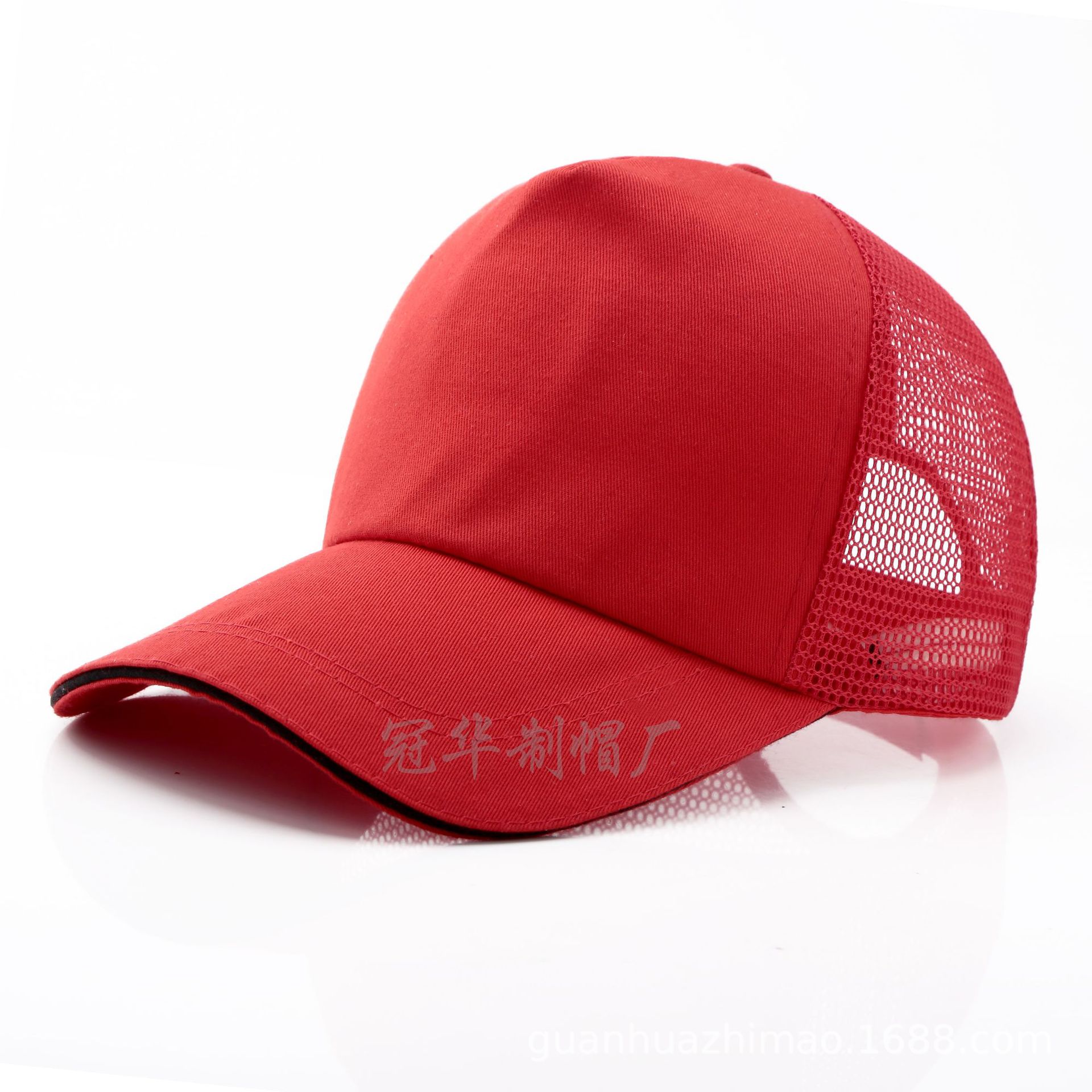 厂家批发网帽定制logo广告帽印字印图案刺绣 学生旅游遮阳太阳帽