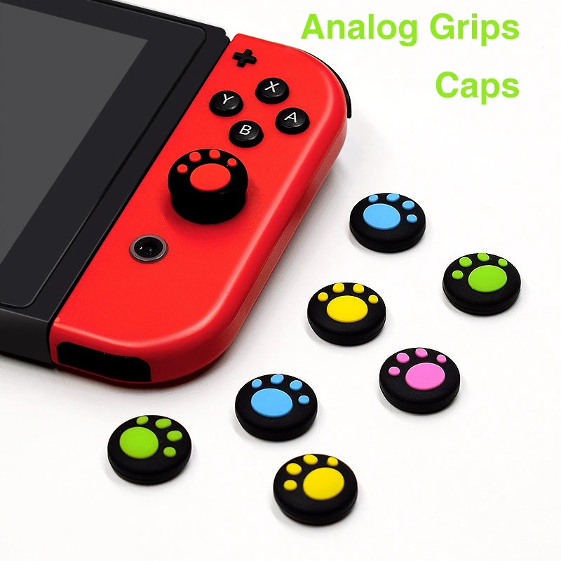 Nintendo Switch Ручка Handlecoke Switch OLED Raptor Нажатие Клавиш Кат Кошки Кошки Когти Силиконовая Шапочка