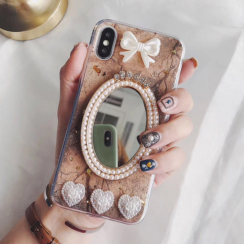 ビスコースレトロブラウンパールミラー