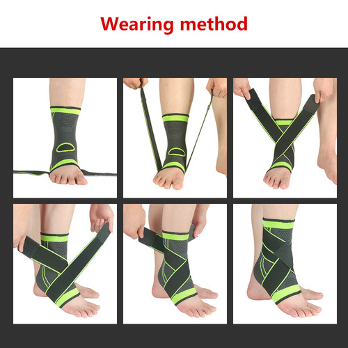 Nylon sports ankle protection men's and women's sports four-sided elastic warm and breathable ankle fixed ankle protective gear