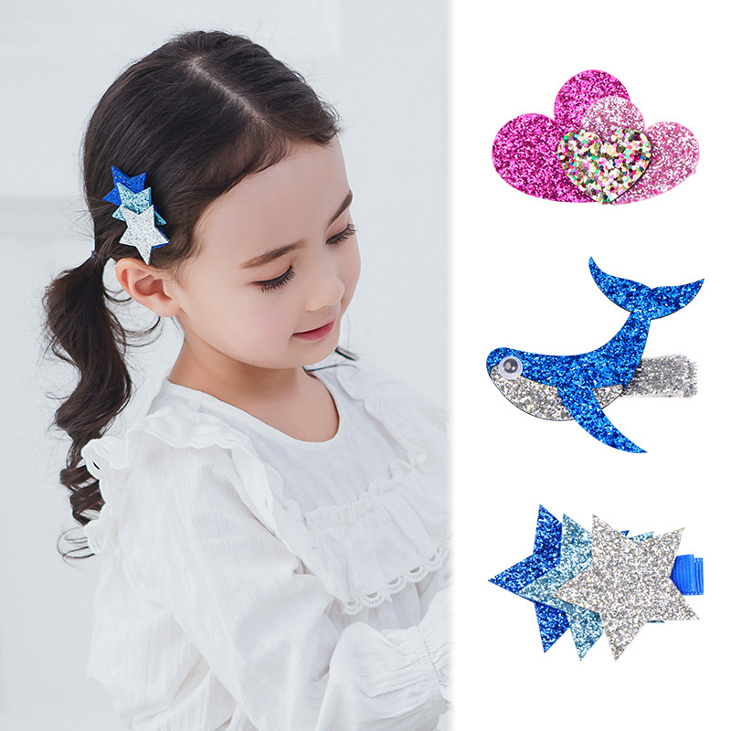 Cartoon Style Animal Cloth Sequins Hair Clip display picture 1
