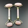 Double-sided handheld crystal heart shaped, cosmetic massager for face jade, factory direct supply