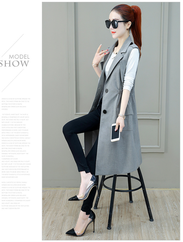 Gilet femme en Mélange de fibres chimiques - Ref 3317702 Image 42