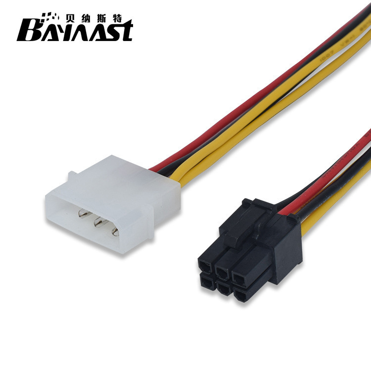Factory graphics card power supply line 6P to 4P line 6 to graphics card 4 power line 6P graphics card line