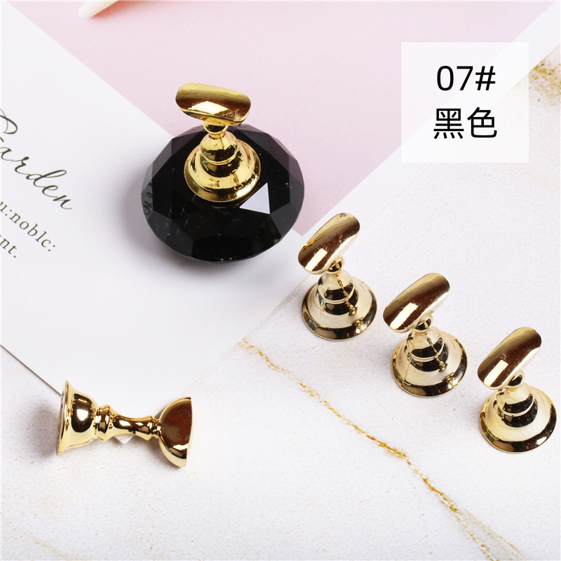 07 titular de la almohadilla de uñas negro