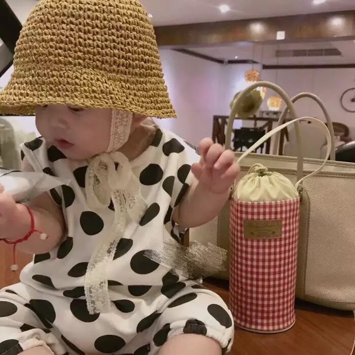 Korean Style Lace Children's Straw Hat Wholesale display picture 19