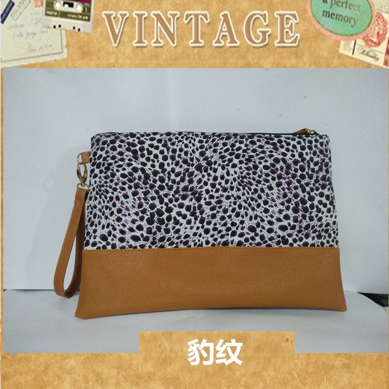goods in stock Cross border Leopard Evening Bags Cosmetic bags Cheetah Woman Cosmetics wallet AliExpress