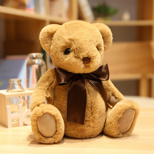 工厂关节熊毛绒玩具 泰迪熊毛绒玩具定制情侣泰迪熊外贸oem代工