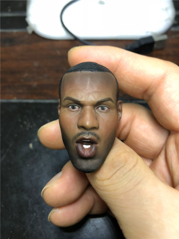 1/6 James Head Carving LeBron James James Roaring Edition Black Soldier Head Carving in stock 1/6 James Head Carving LeBron James James Roaring Edition Black Soldier Head Carving in stock