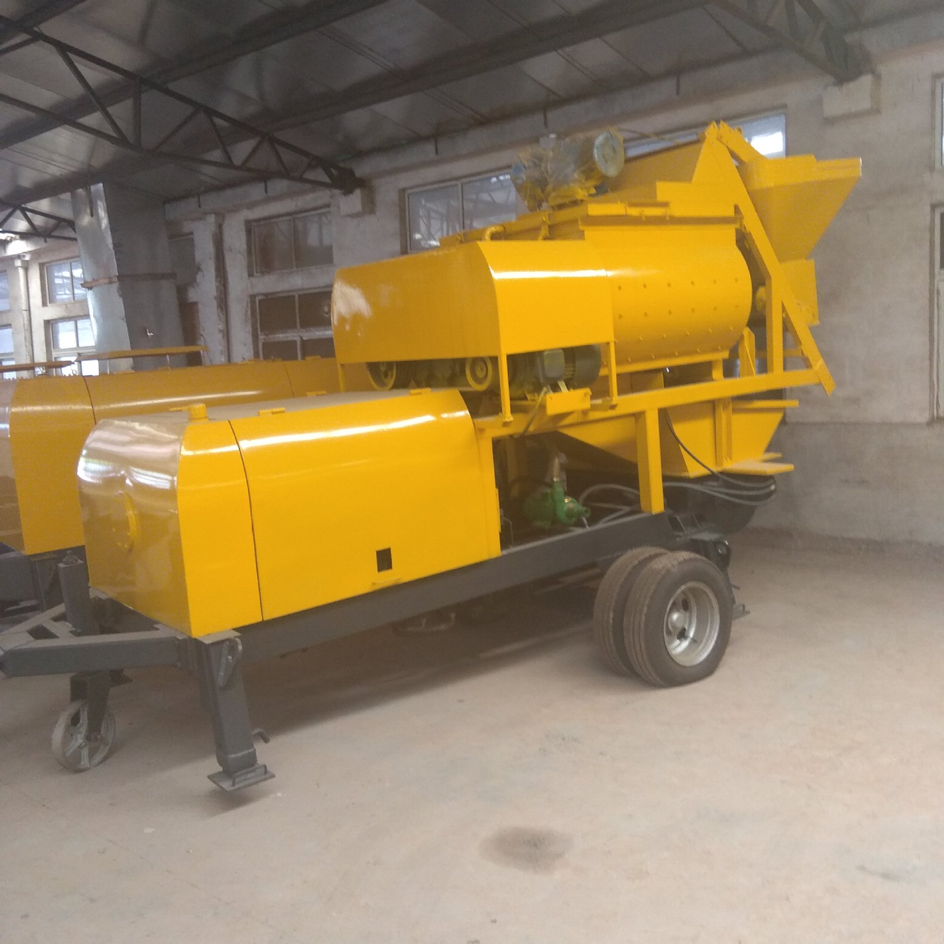 jbs50搅拌拖泵 带泵混凝土搅拌设备 水泥泵 搅拌泵送一体机