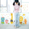 Chuanhao cartoon ins Nordic animal RIZ-ZOAWD Wall stickers Children&#39;s Room background ornament PVC Self-adhesive stickers