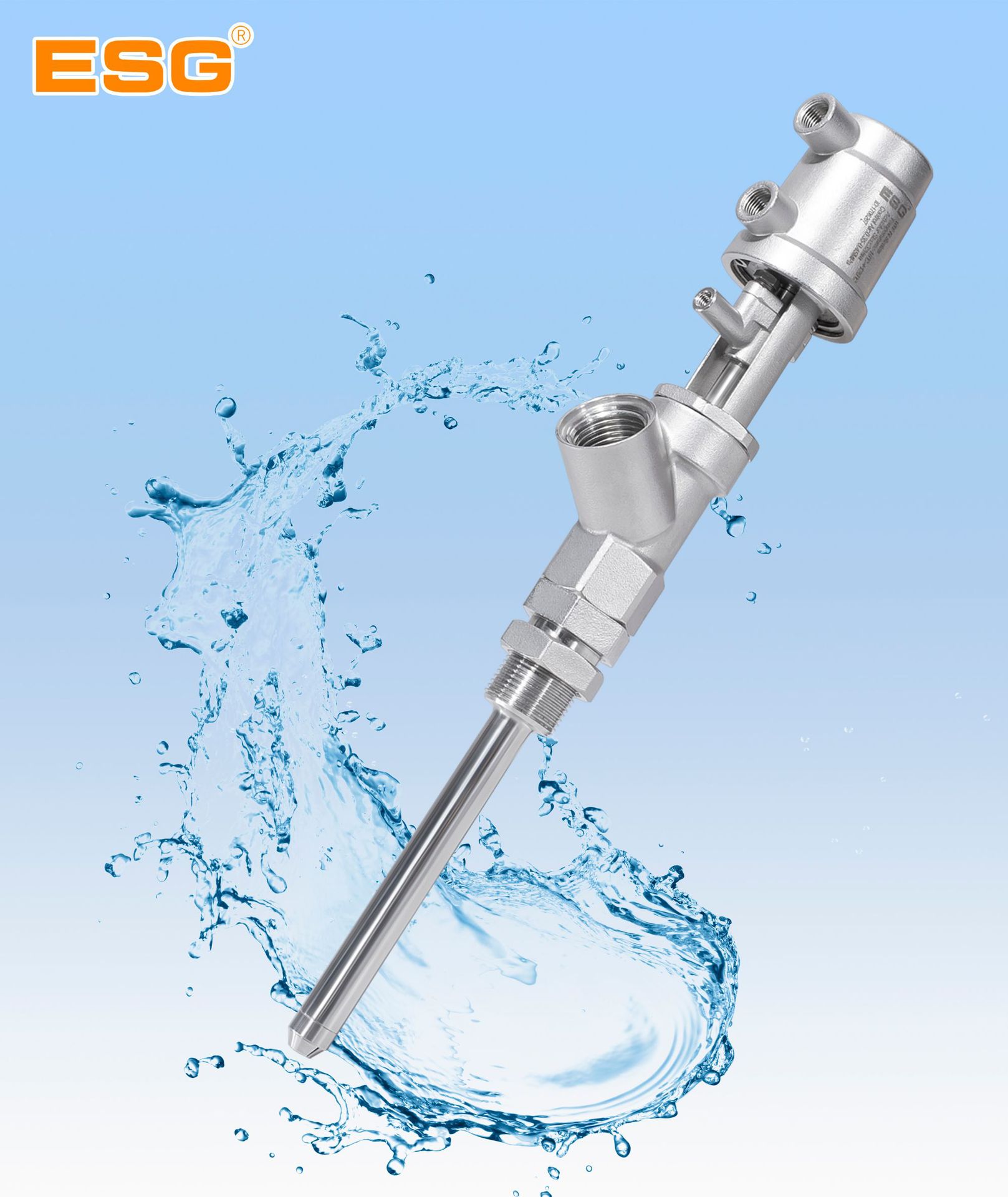 ESG不锈钢气控灌装阀气控迷你角座阀蒸汽阀角阀灌装机械气动高压