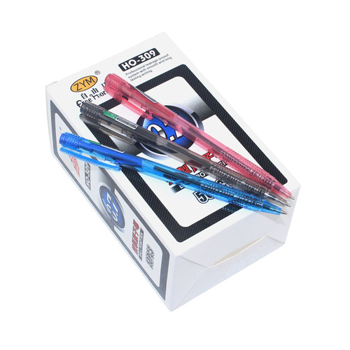 Free Horse HO-309 click ballpoint pen office ball pen black blue red 0.7mm