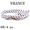 Hot -selling European and American fashion personality retro Viitian Miansai style navy wind fish hook anchor bracelet