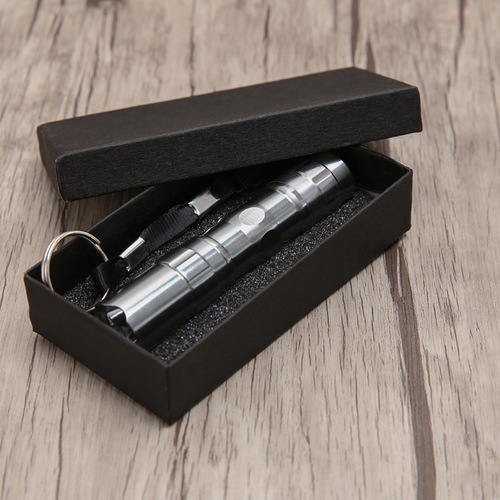 Mini LED Flashlight Ground Stool Blind Box Outdoor Torch Powerful Flashlight Gift Aluminum LOGO