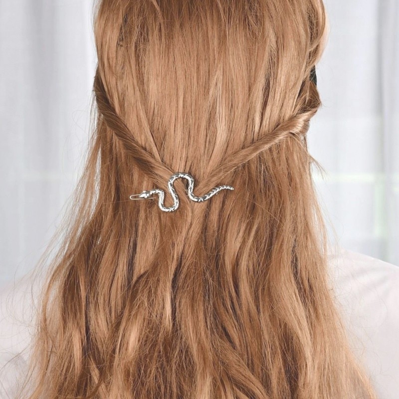 Women's IG Style Snake Alloy Plating Inlay Rhinestones Hair Clip display picture 1
