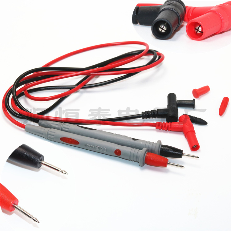 厂长直销通用表笔1000V20A表测试棒表针线通用表笔万能表硅胶表笔|ms