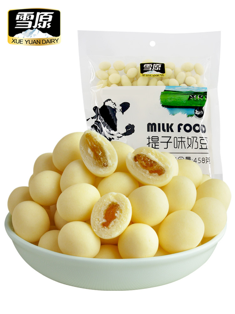 雪原奶酪 内蒙古奶豆提子豆458g奶豆奶制品零食奶酪特产 批发零售|ru